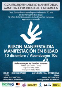 Manifestación por los Derechos Humanos @ Plaza Moyua Bilbao
